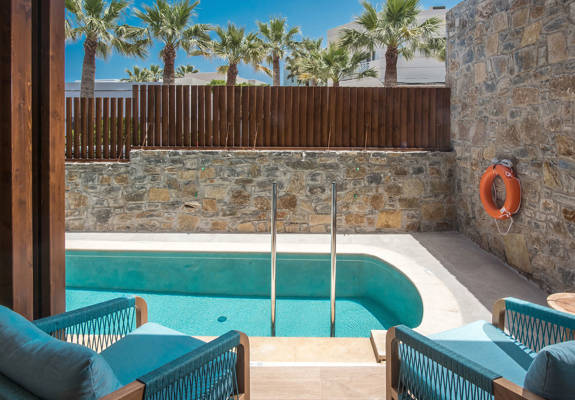 Noble Hotel Suites Gouves Crete Double Shared Plunge Pool 1030